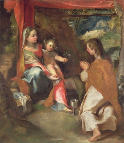 Madonna of San Giovannino with John the Evangelist by Federico Barocci